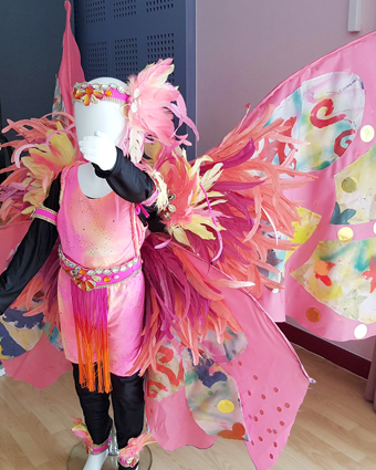 costume made by children who have been on the programme